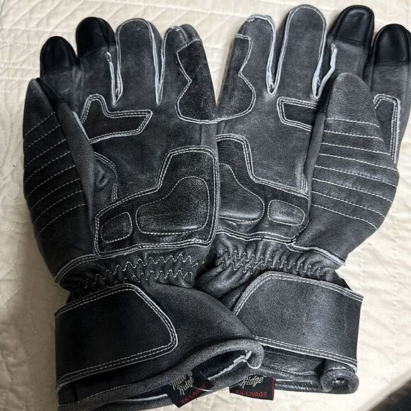 New. Indie Ridge  FULL GAUNTLET • BLACK leather. XXL Retails $84 - Picture 9 of 13